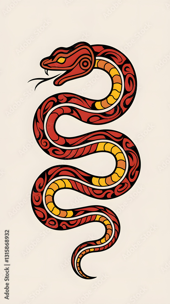 Obraz premium Snake Illustration