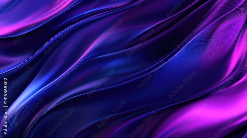 Obraz premium Abstract depiction of flowing fabric with vibrant color gradients