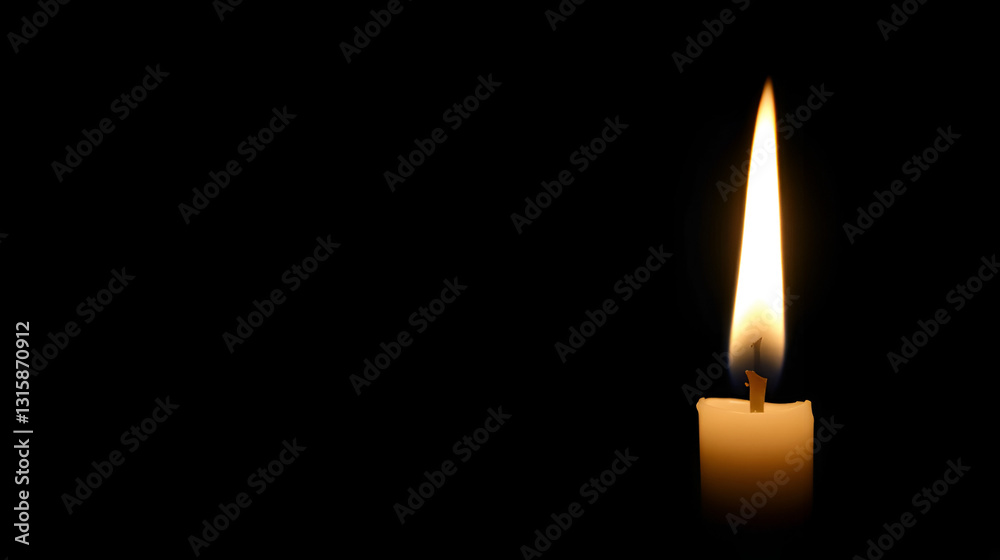 single burning candle in the dark - hope, faith, remembrance, religious, spiritual single burning candle in the dark - hope, faith, remembrance, religious, spiritual
