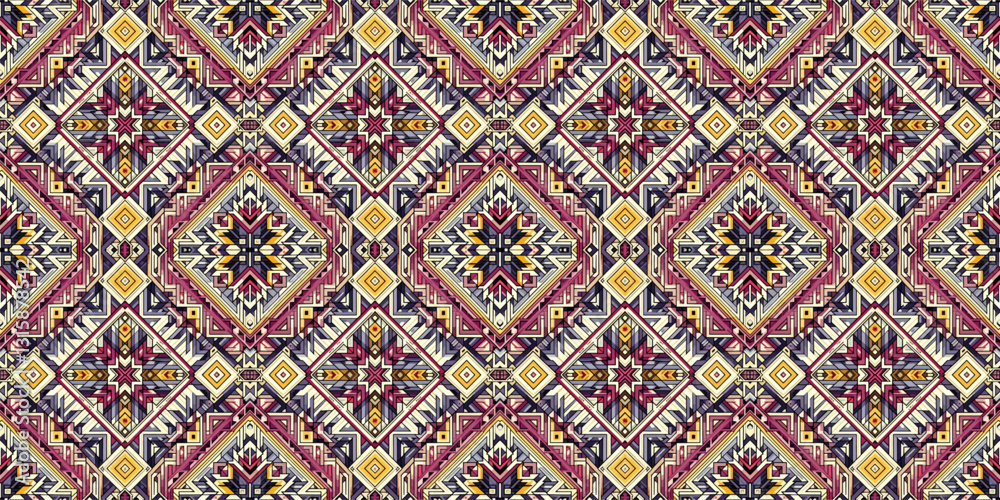 Tribal fabric seamless pattern Tribal fabric seamless pattern