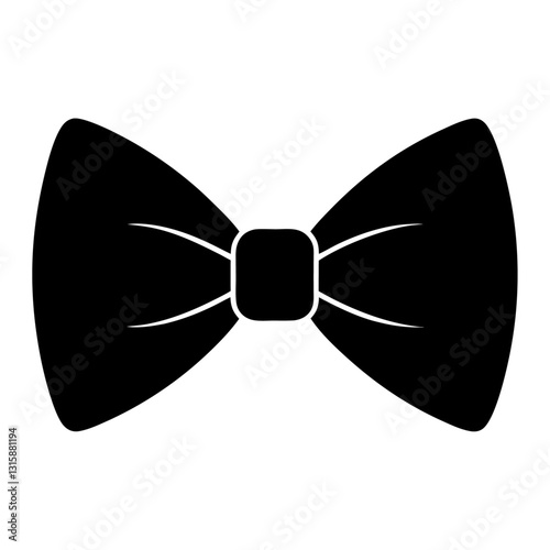 A black bow tie icon. It is a simple illustration of a bow tie 