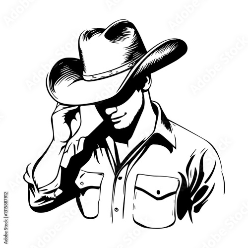 Cowboy Action Silhouette – Wild West Gunfighter Poses
