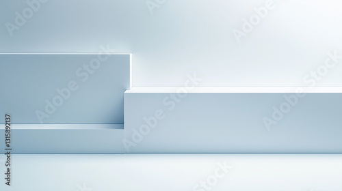 Minimalist white industrial texture with gradient lighting, embodying modern simplicity and clean aesthetics.