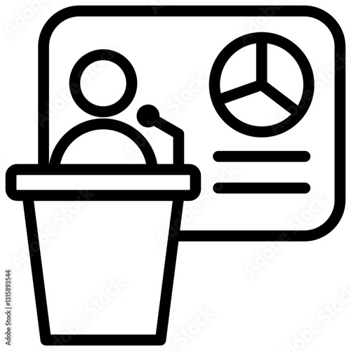 Public Speaking Outline Icon