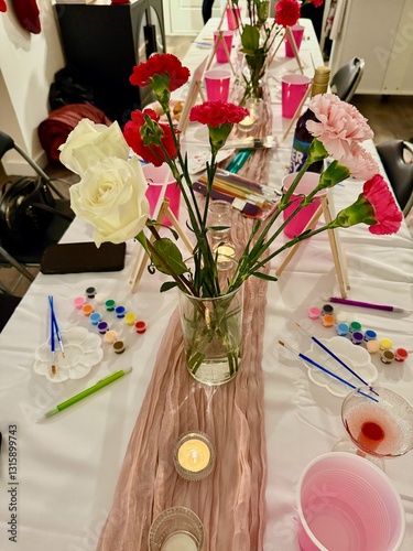 flower paint party