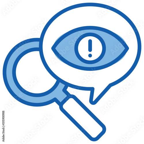 Attention To Detail Blue White Icon