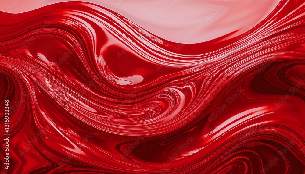 Obraz premium Big red Wave liquid Background