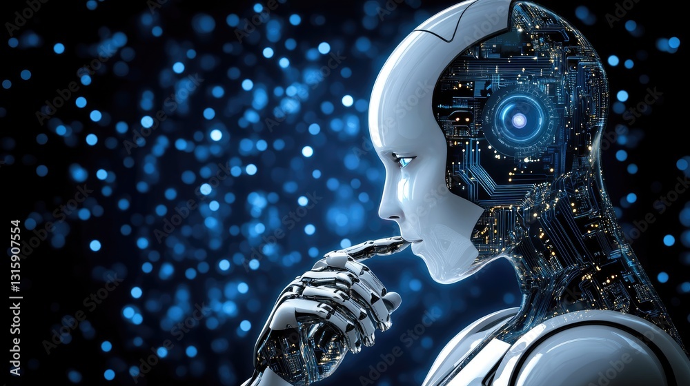 Futuristic AI system autonomously managing smart city infrastructure. Futuristic AI system autonomously managing smart city infrastructure.