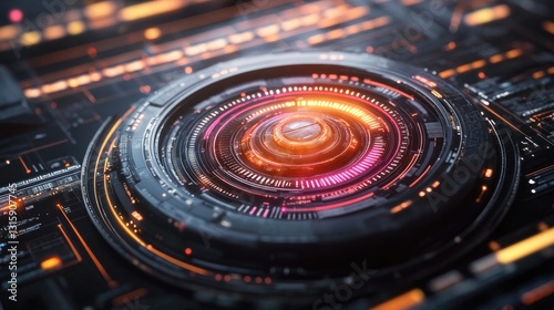 Wallpaper Mural Futuristic firewall blocking the spread of online disinformation. Torontodigital.ca