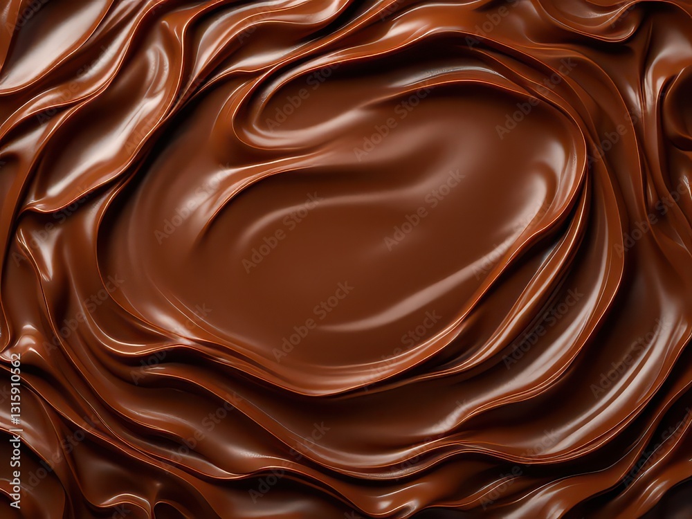 Smooth Chocolate Swirl Texture Smooth Chocolate Swirl Texture