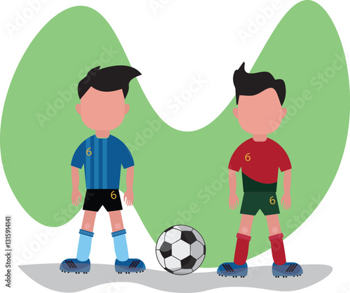 people playing football with skill