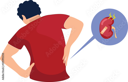 flank pain secondary to acute kidney injury