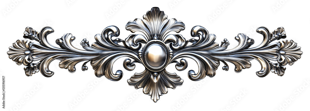 custom made wallpaper toronto digitalElegant silver ornamental design with intricate floral patterns for decoration