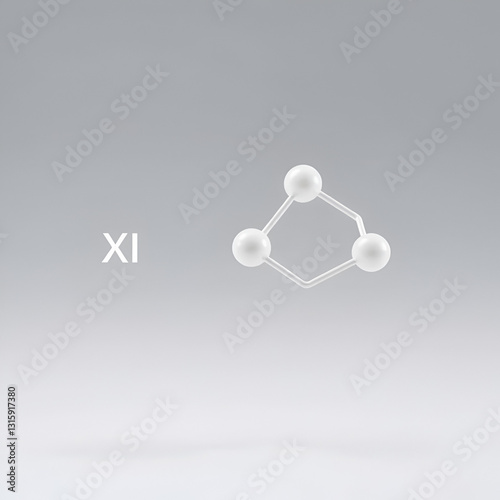 Xipamide diuretic drug molecule.