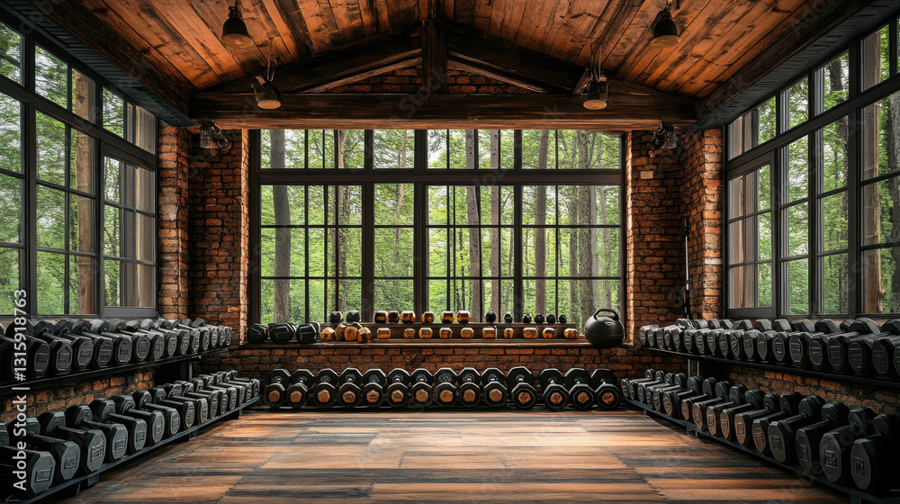 Fototapeta premium Luxurious wine cellar featuring rows of elegant wine bottles in a warm atmosphere ideal for home workout relaxation