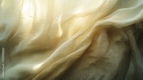 Flowing fabric textures soft light environment abstract photography gentle movement artistic perspective