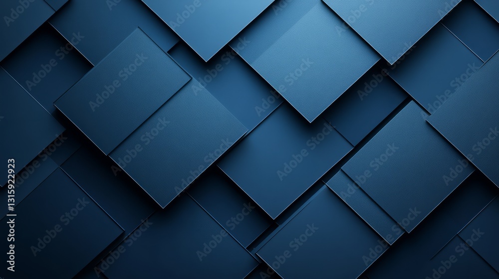 Fototapeta premium Midnight blue background with faint, cool-colored grid lines, giving a modern and tech-savvy impression