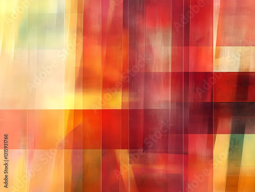 Abstract Warm - toned Squares