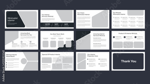 Minimalist Interior Design Presentation Template