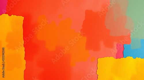A template background in vibrant complementary colors