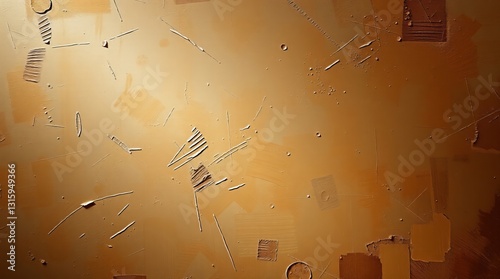 A template background depicting a classic oil painting in a low-angle perspective