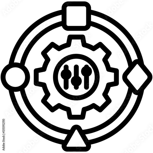 Adaptability Skill Outline Icon