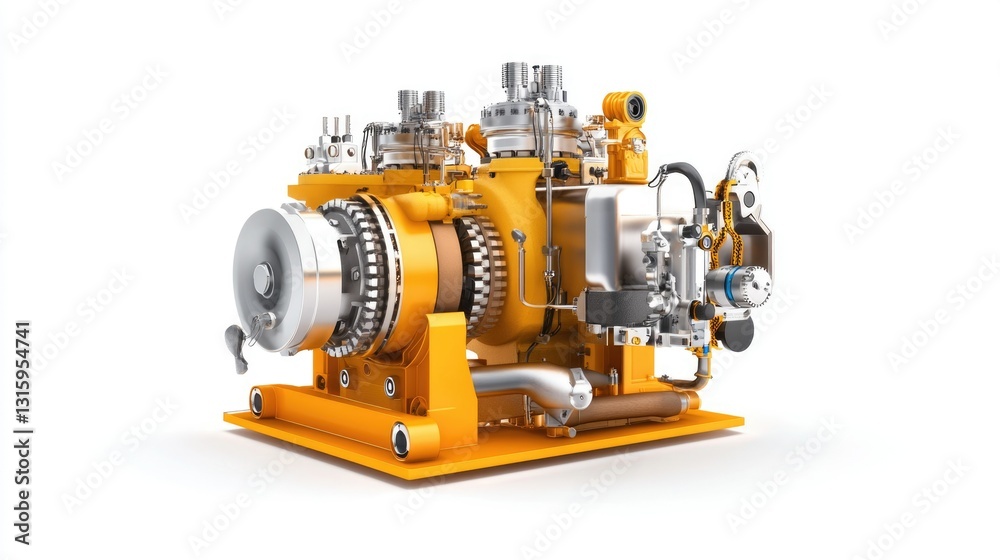 Ultra-detailed Hyper-realistic image of an industrial machinery set on a pure white background, isolated, sharp details, professional studio lighting Ultra-detailed Hyper-realistic image of an industrial machinery set on a pure white background, isolated, sharp details, professional studio lighting