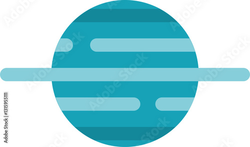 Planet Uranus Playful Illustration