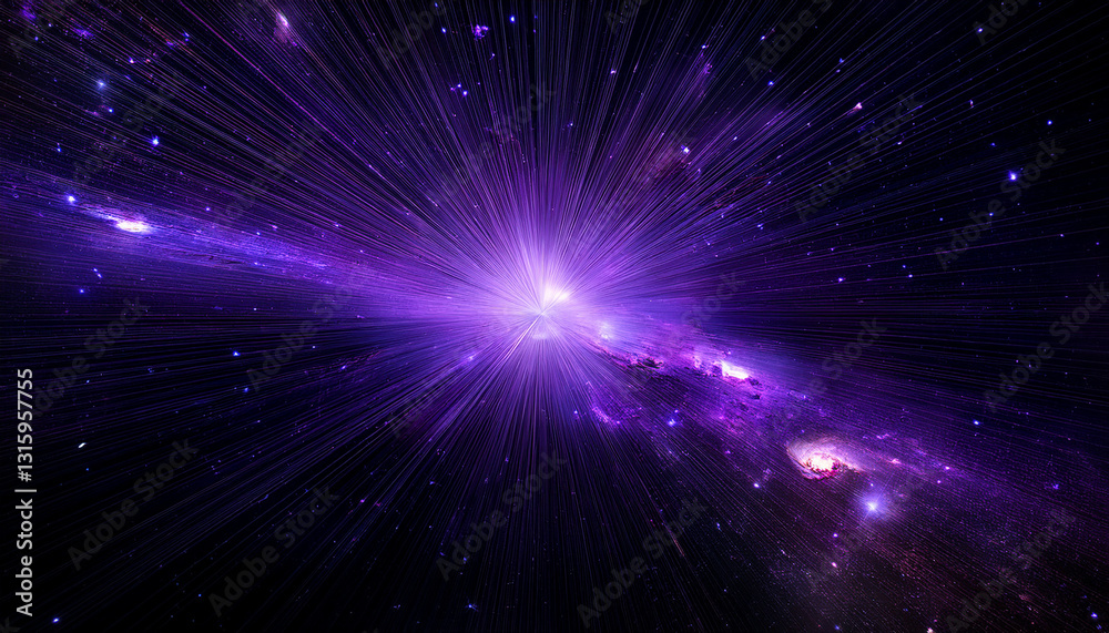 Fototapeta premium Realistic and beautiful space background