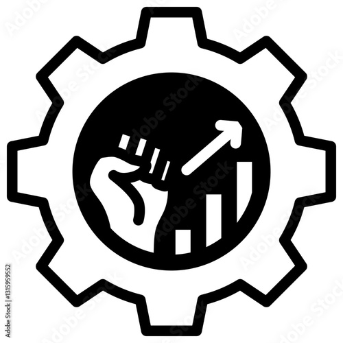 Motivational Skill Glyph Icon
