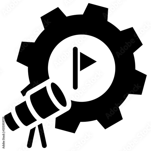 Visioning Glyph Icon
