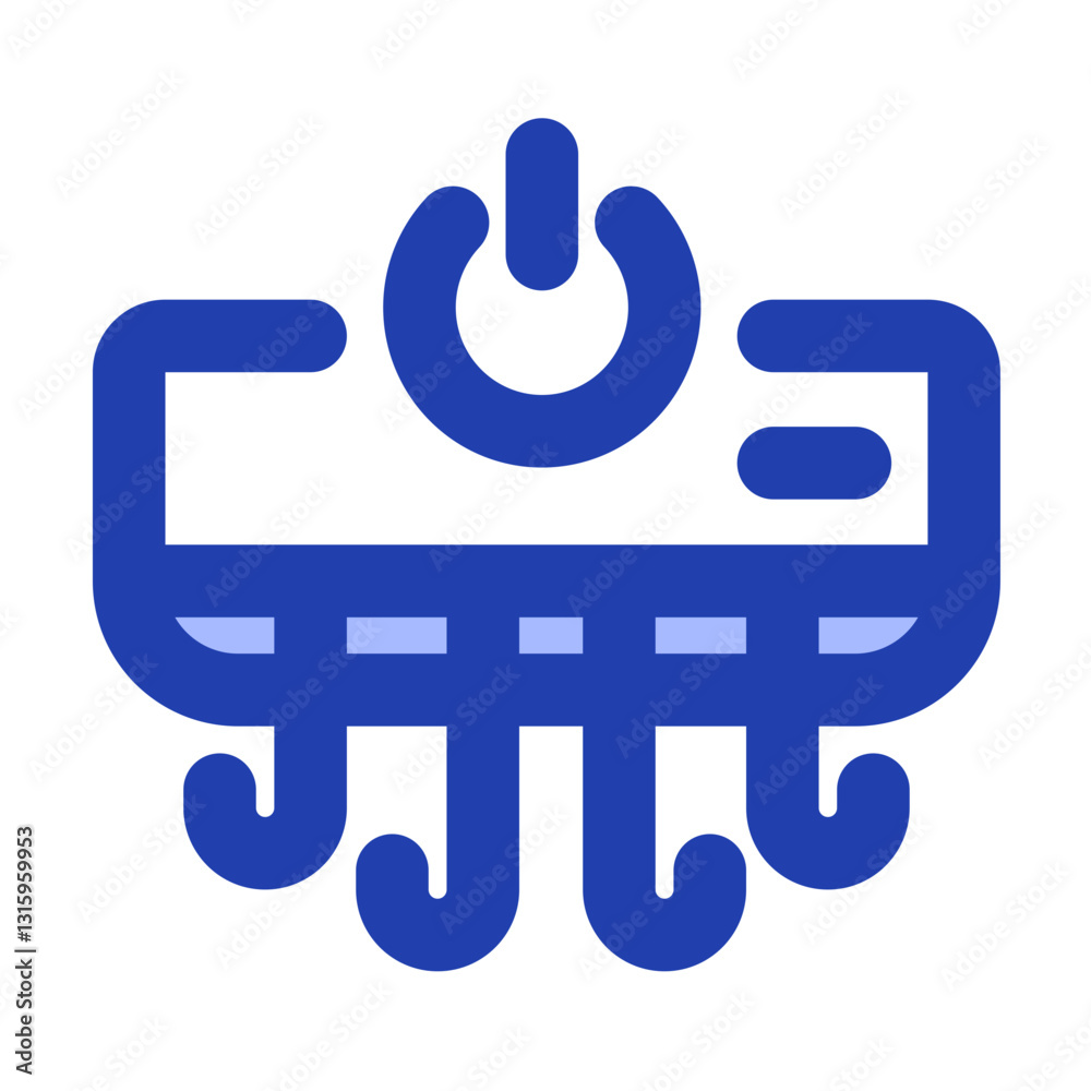 Obraz premium ac on blue style