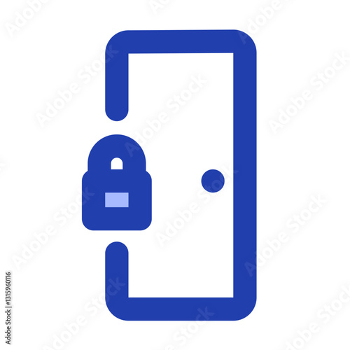 door locked blue style