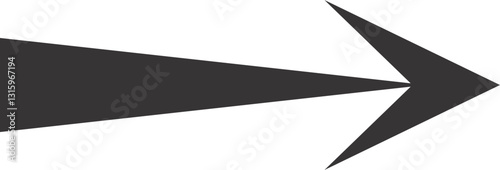 Arrow pointing direction. Arrow symbol graphic element