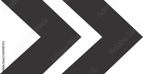 Arrow road sign direction. Graphic element for street path vector illustration