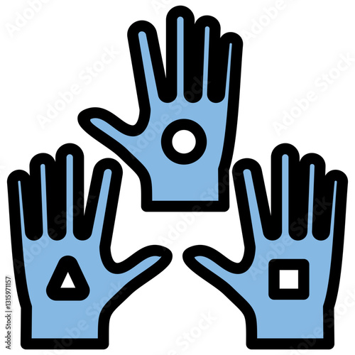 Tolerance Blue Black Icon
