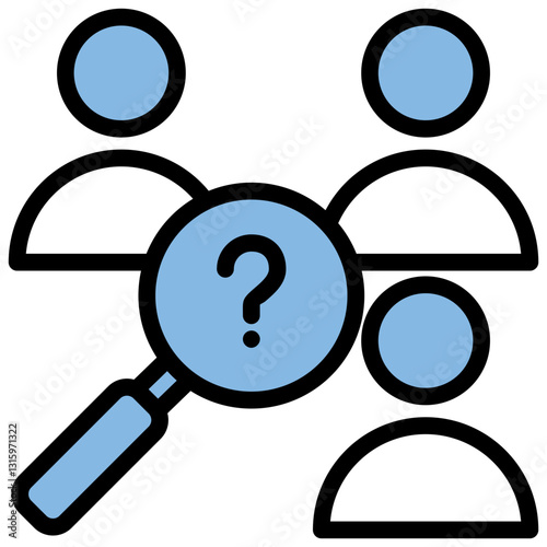 Observation Blue Black Icon