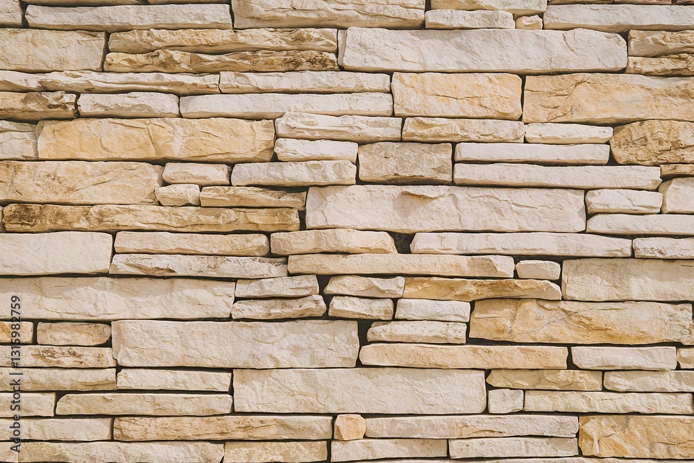 A close-up view of a stone wall. A close-up view of a stone wall.