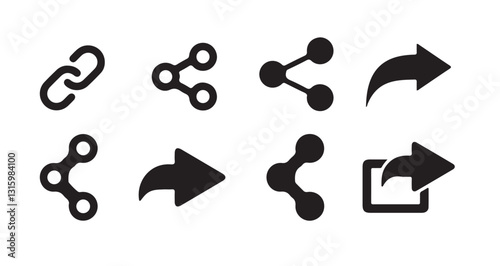 Share Icon set. Social Media Share Icon, share Button Vector, share Symbol, sharing Icon Set, web Share Icon,share Sign,communication Share Icon. vector illustration eps 10.