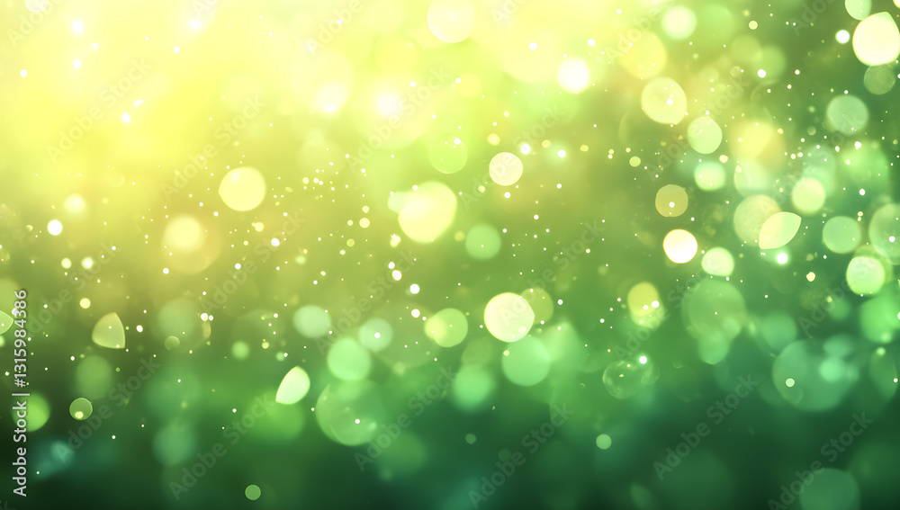 Fototapeta premium Enchanted Forest with Fireflies and Magical Lights