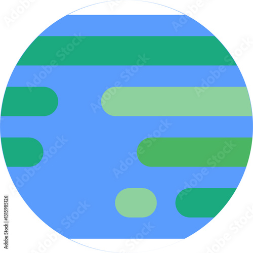 Planet Earth Colorful Illustration