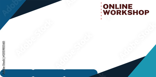 Business conference banner template design for webinar, marketing, online class program, etc. abstract background. abstract background . paper boat on blue background
