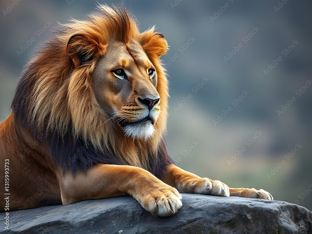 Majestic Lion Portrait King of the Jungle, African Wildlife, Close-Up, Regal Animal, Wildlife Photography. Majestic Lion Portrait King of the Jungle, African Wildlife, Close-Up, Regal Animal, Wildlife Photography.