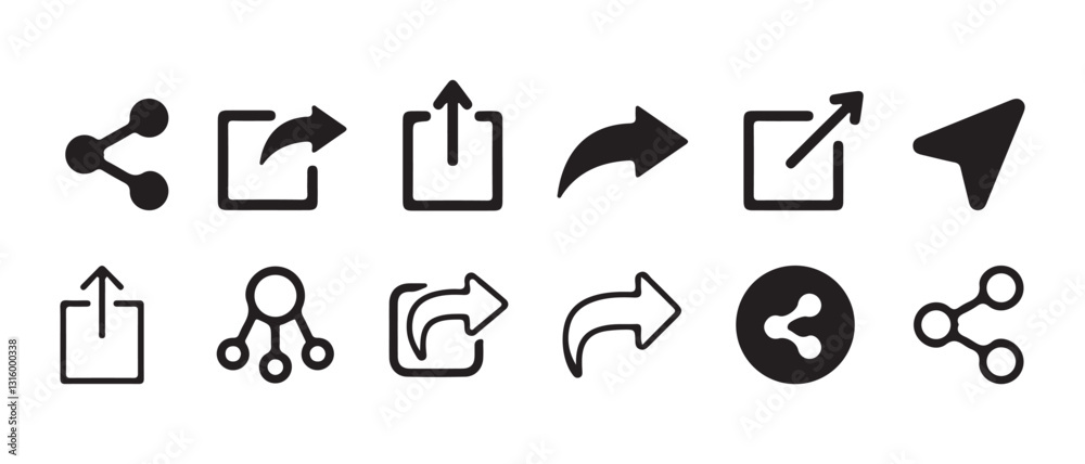 Share icon set. high quality flat and minimalist social media share Icons. professional sharing buttons. vector illustration eps 10. Share icon set. high quality flat and minimalist social media share Icons. professional sharing buttons. vector illustration eps 10.