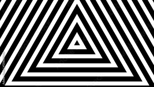 Looping Hypnotic Animation of triangle