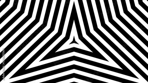 Looping Hypnotic Animation of tringular