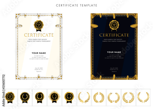 賞状２７２　certificate　award　表彰状　celebration