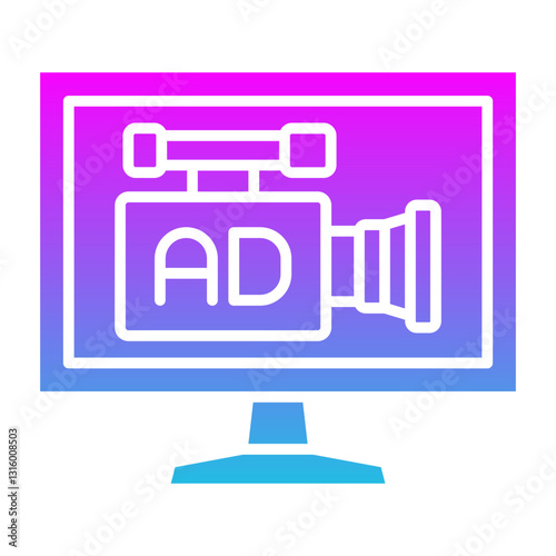 Desktop computer Icon
