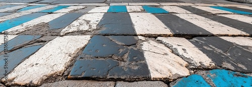 The image of a zebra crosswalk on a road, isolated on a transparent background, serves as a reminder of the need for caution and attention in urban traffic