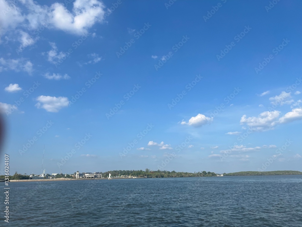 view of the river and the sky view of the river and the sky